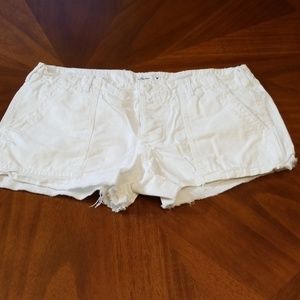 American Eagle ripstop white shorts B116:4:619